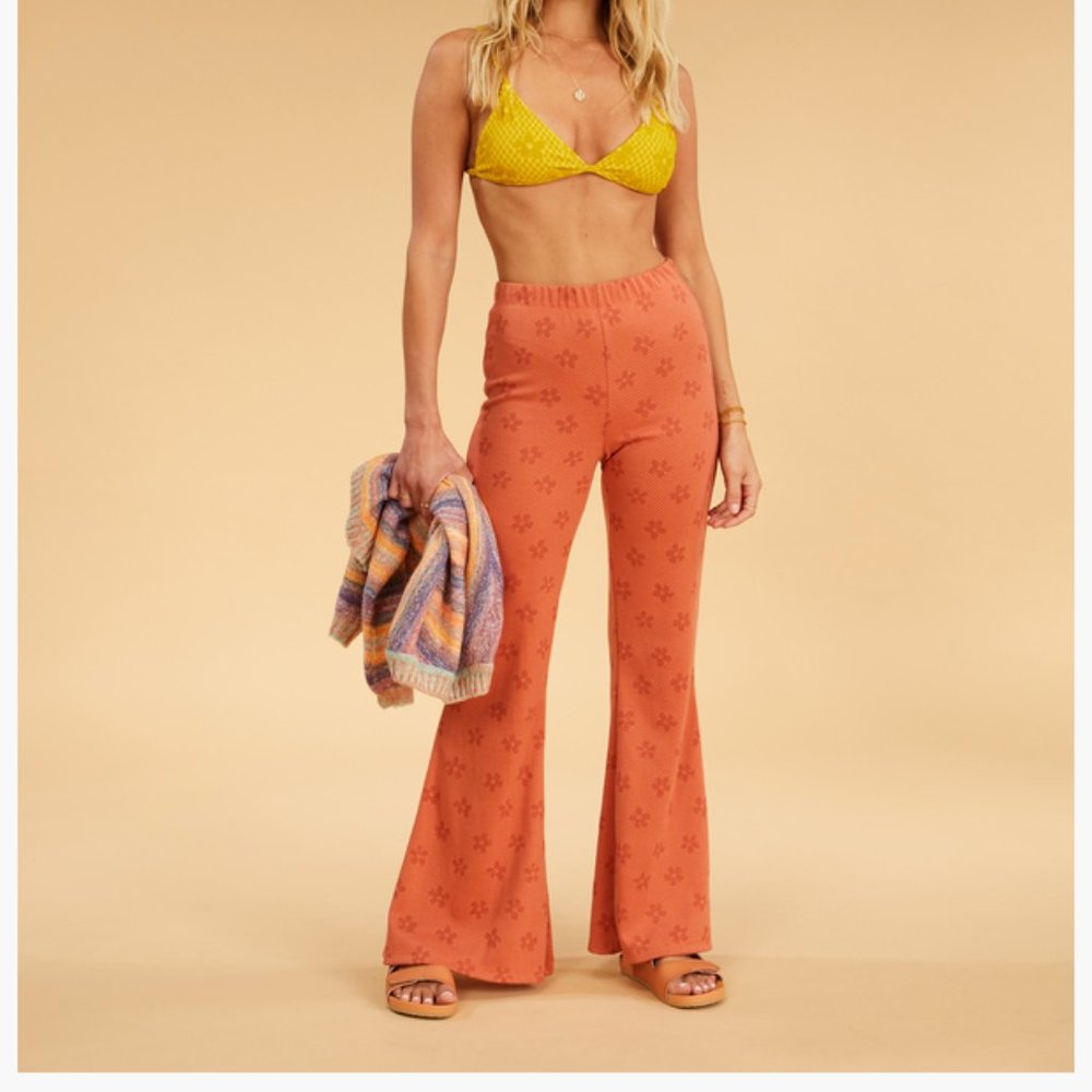 Billabong Salty Blonde Flared Flowers Pants